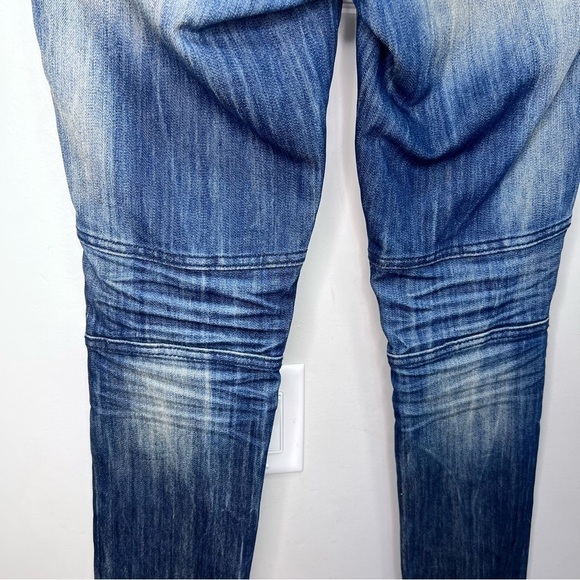 Y2K Almost Famous Distressed Skinny Moto Jeans Size 7 - Picture 5 of 13